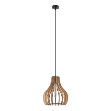 Candeeiro suspenso TUCCI 1xE27/60W/230V diâmetro 29 cm carvalho