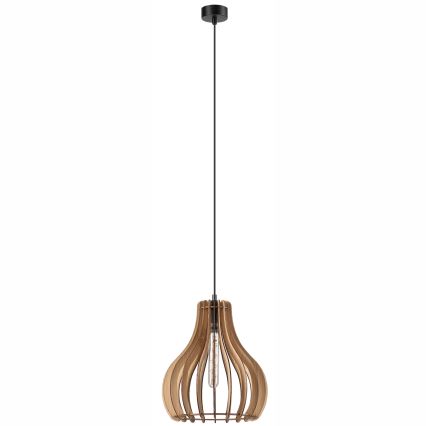 Candeeiro suspenso TUCCI 1xE27/60W/230V diâmetro 29 cm carvalho