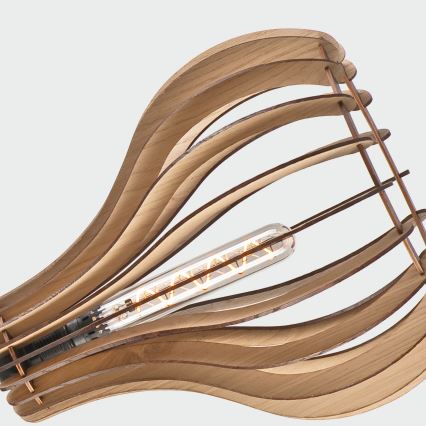 Candeeiro suspenso TUCCI 1xE27/60W/230V diâmetro 29 cm carvalho