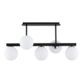Candeeiro suspenso TUKANE 5xE14/10W/230V preto