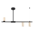 Candeeiro suspenso URANOS 3xGU10/10W/230V preto/dourado