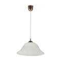Candeeiro suspenso VERA 1xE27/60W/230V cobre/branco