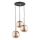 Candeeiro suspenso VOLDA 3xE27/15W/230V diâmetro 52 cm latão
