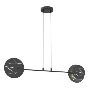 Candeeiro suspenso XOTIC 2xE27/15W/230V preto