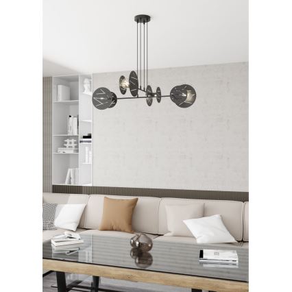 Candeeiro suspenso XOTIC 4xE27/15W/230V preto