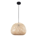 Candeeiro suspenso ZANZIBAR 1xE27/20W/230V diâmetro 35 cm bambu
