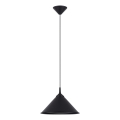 Candeeiro suspenso ZUMA 1xE27/15W/230V diâmetro 30 cm preto