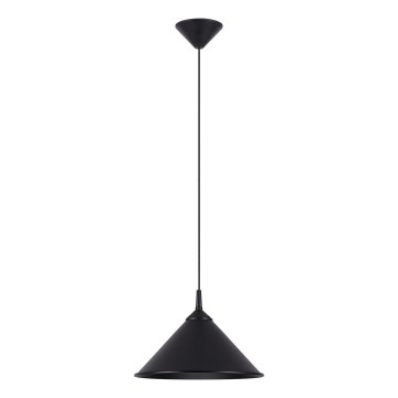 Candeeiro suspenso ZUMA 1xE27/15W/230V diâmetro 30 cm preto