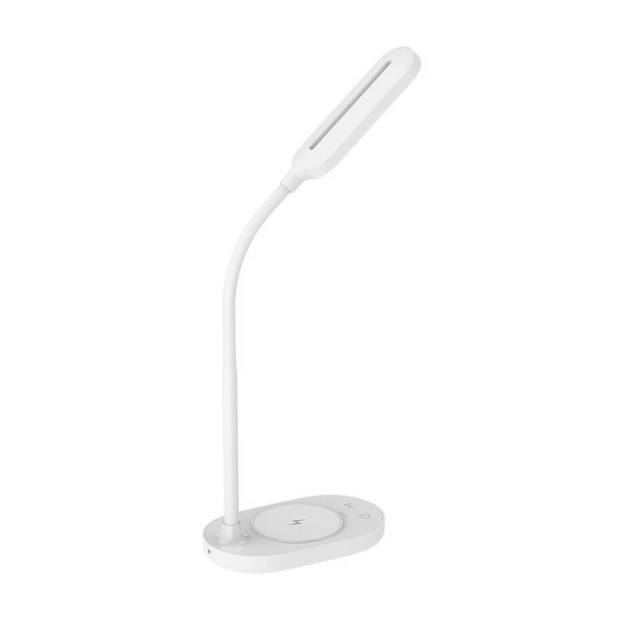 Candeeiro de mesa táctil LED com regulação e carregamento sem fios OCTAVIA LED/7W/230V branco