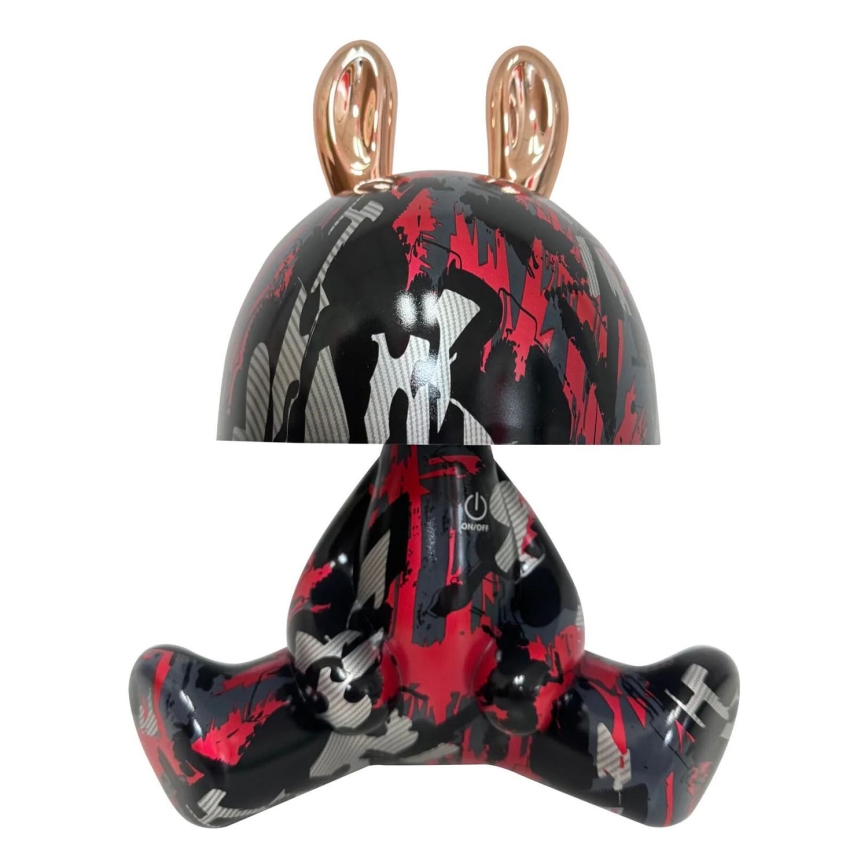 Candeeiro tátil infantil LED com regulação LED FANCY LED/2,5W/3,7V preto/vermelho