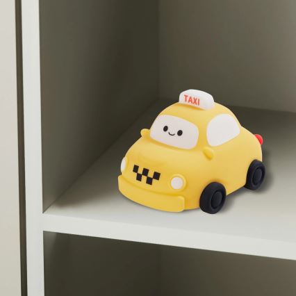 Candeeiro tátil infantil LED regulável TAXI LED/1W/5V USB 1200 mAh amarelo