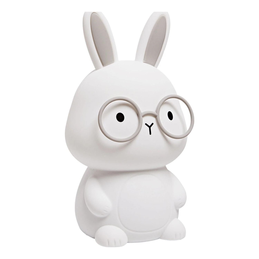 Candeeiro tátil infantil LED RGBW regulável FLORKA LED/1W/5V USB 1200 mAh cinzento