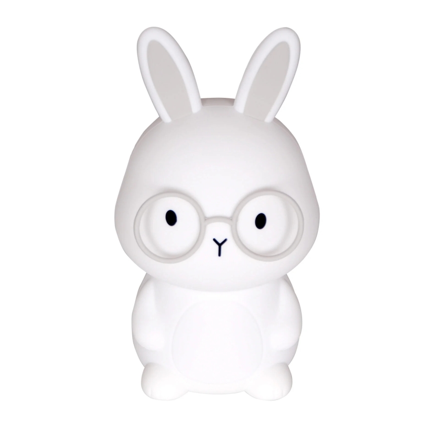 Candeeiro tátil infantil LED RGBW regulável FLORKA LED/1W/5V USB 1200 mAh cinzento