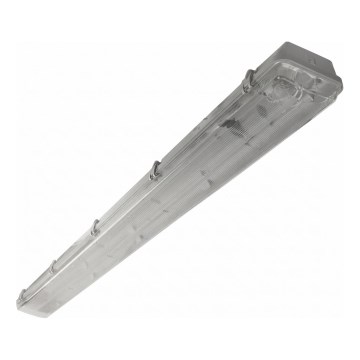 Candeeiro técnico fluorescente 2xG13/36W/230V 120 cm IP65 cinzento