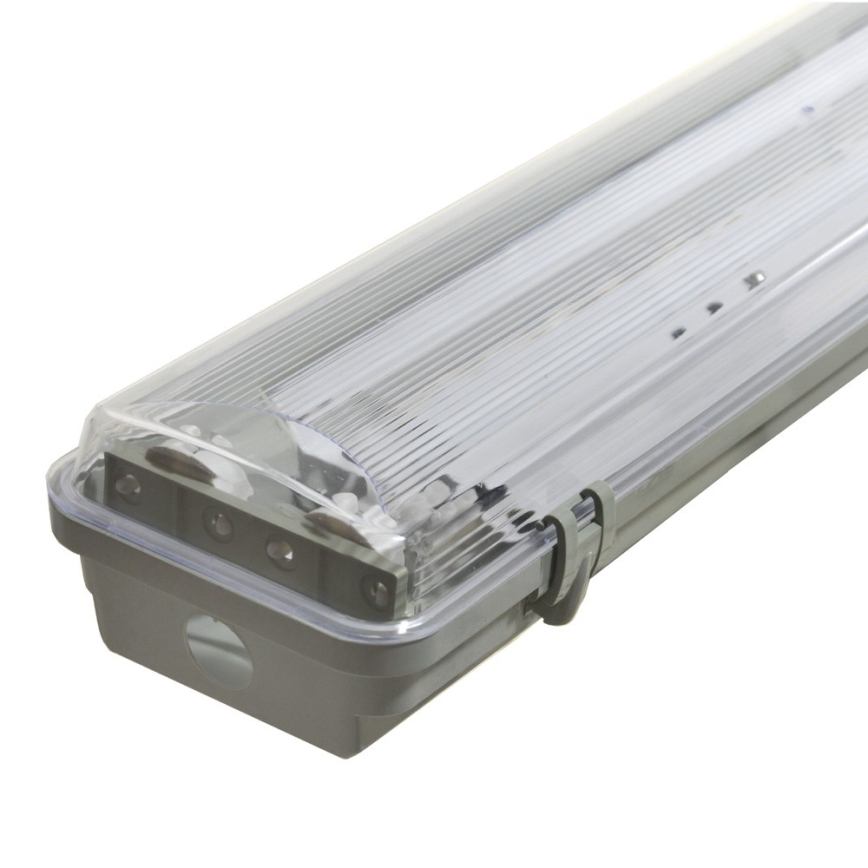 Candeeiro técnico fluorescente 2xG13/36W/230V 120 cm IP65 cinzento