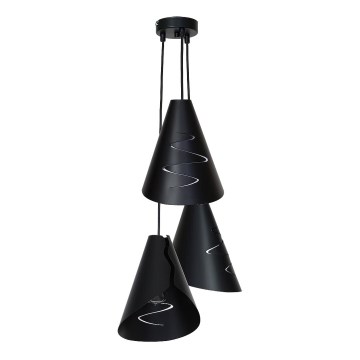 Candelabro ALANA 3 3xE27/60W preto antigo