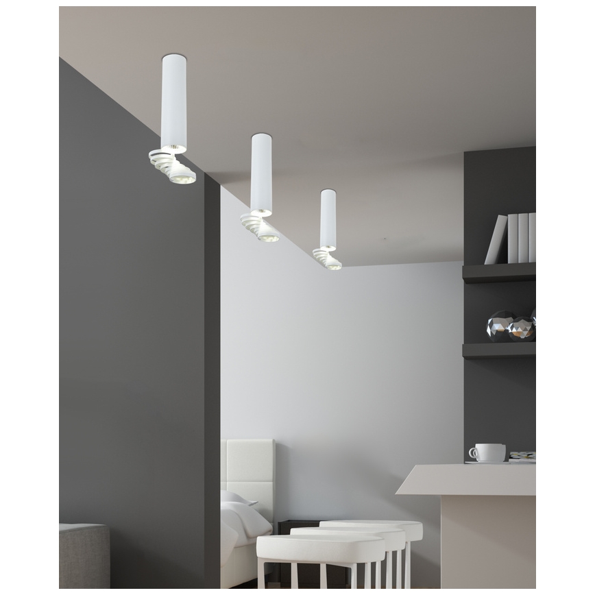 Candelabro anexo TUBA 1xGU10/50W/230V branco