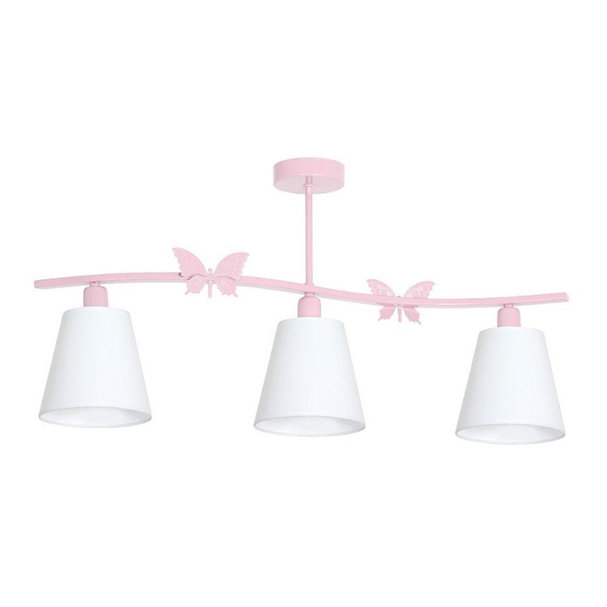 Candelabro de criança BORBOLETA PEQUENA 3XE14/60W/230V