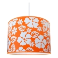 Candelabro de criança FLOWERS 1xE27/60W/230V laranja