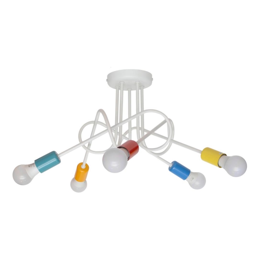 Candelabro de criança integrado OXFORD 5xE27/15W/230V