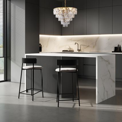 Candelabro de cristal de corrente CHELSEA 6xE14/40W/230V