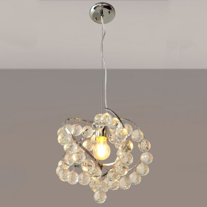 Candelabro de cristal num fio VIOLETA 1xE27/15W/230V