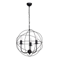 Candelabro GLOBE 3 3xE14/60W preto antigo
