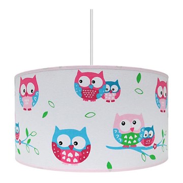 Candelabro infantil OWLS 1xE27/60W/230V branco