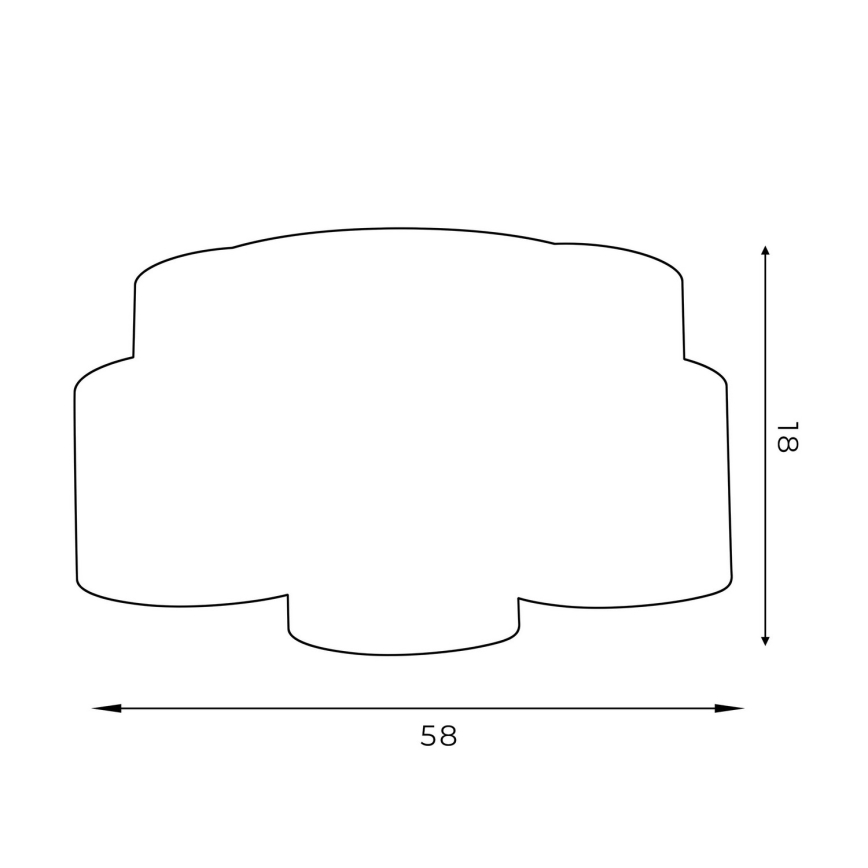 Candelabro integrado ARDEN 5xE27/60W/230V preto/dourada