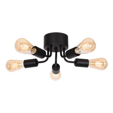 Candelabro integrado BRENDA 5xE27/60W/230V preto