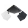 Candelabro integrado DIAMENT 2xE27/60W/230V preto e branco