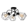 Candelabro integrado DIAMENT 3xE27/60W/230V