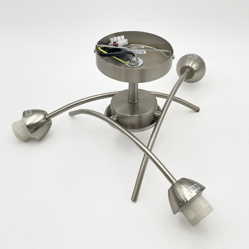 Candelabro integrado DONNA 3xE27/60W/230V níquel