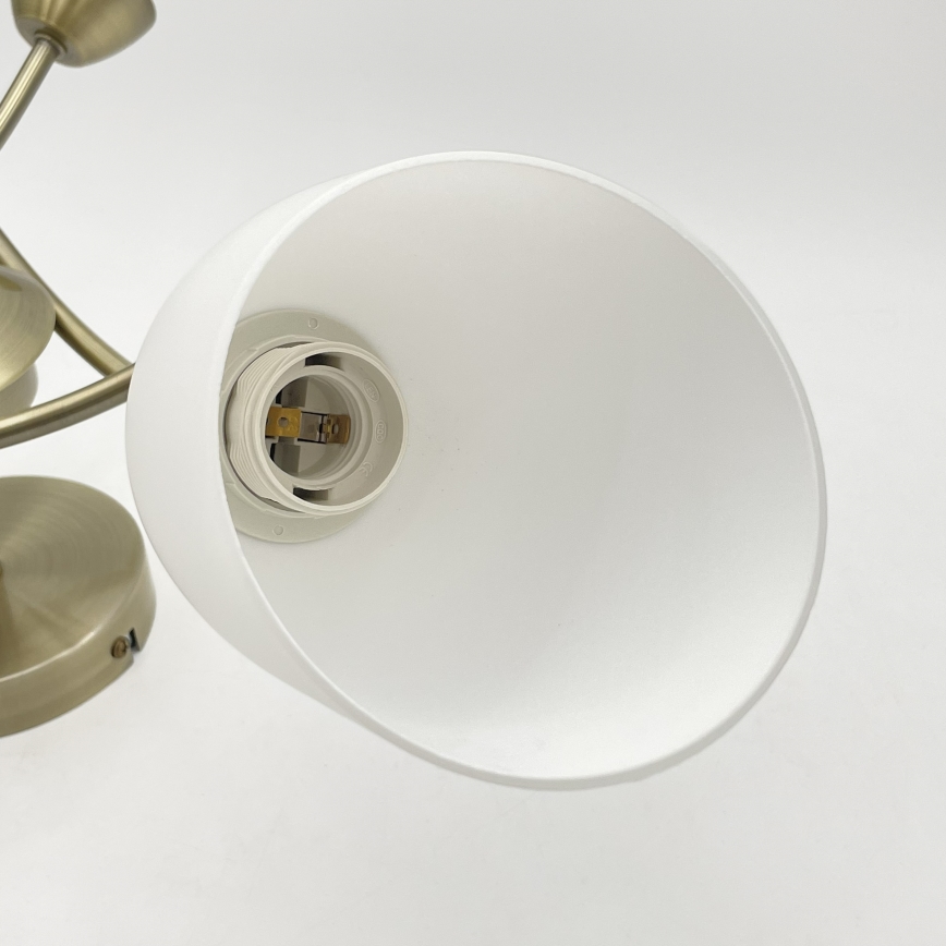 Candelabro integrado DONNA 3xE27/60W/230V pátina