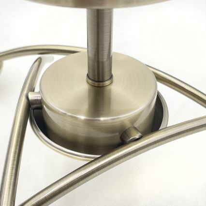 Candelabro integrado DONNA 3xE27/60W/230V pátina