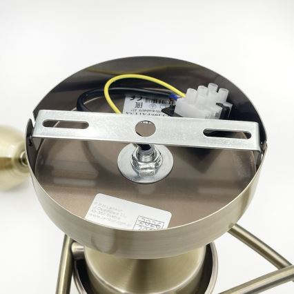 Candelabro integrado DONNA 3xE27/60W/230V pátina