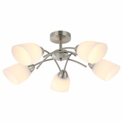 Candelabro integrado DONNA 5xE27/60W/230V níquel