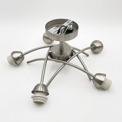 Candelabro integrado DONNA 5xE27/60W/230V níquel