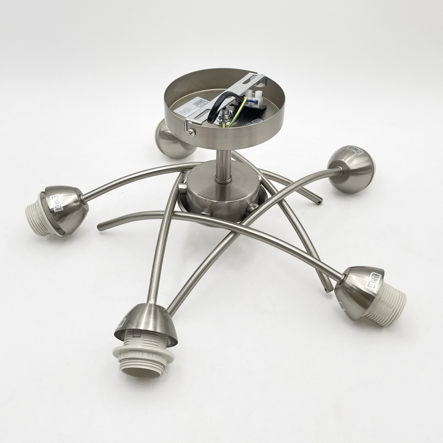 Candelabro integrado DONNA 5xE27/60W/230V níquel