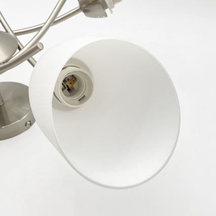 Candelabro integrado DONNA 5xE27/60W/230V níquel