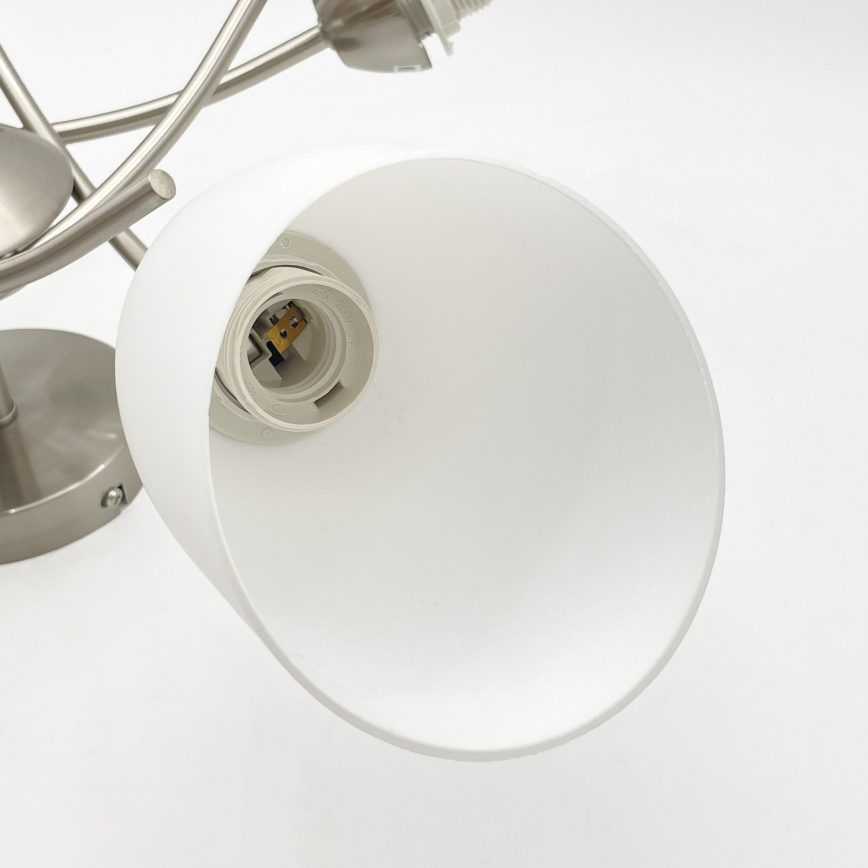 Candelabro integrado DONNA 5xE27/60W/230V níquel