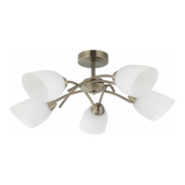 Candelabro integrado DONNA 5xE27/60W/230V pátina