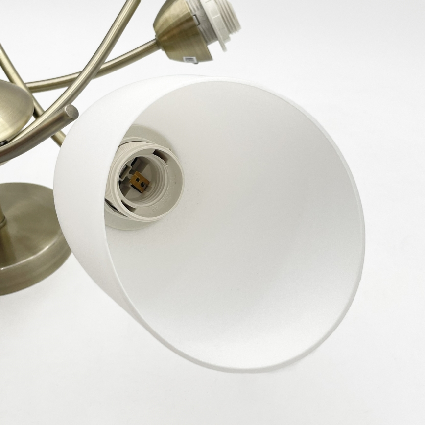 Candelabro integrado DONNA 5xE27/60W/230V pátina