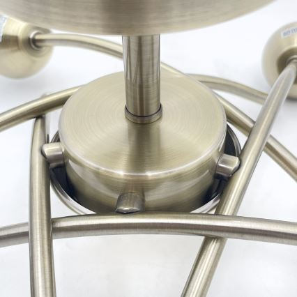 Candelabro integrado DONNA 5xE27/60W/230V pátina