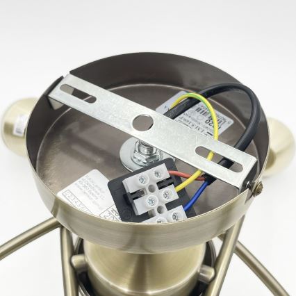 Candelabro integrado DONNA 5xE27/60W/230V pátina