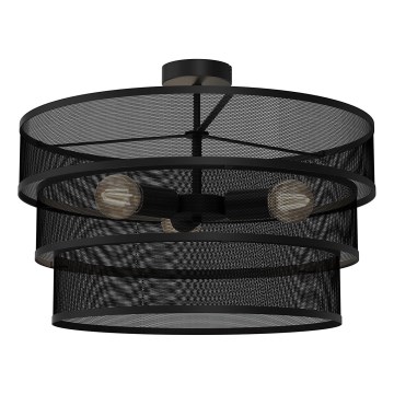Candelabro integrado GLUM 3xE27/60W/230V preto