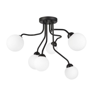 Candelabro integrado HOLLY 6xG9/5W/230V preto