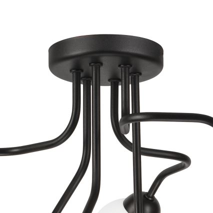 Candelabro integrado HOLLY 6xG9/5W/230V preto