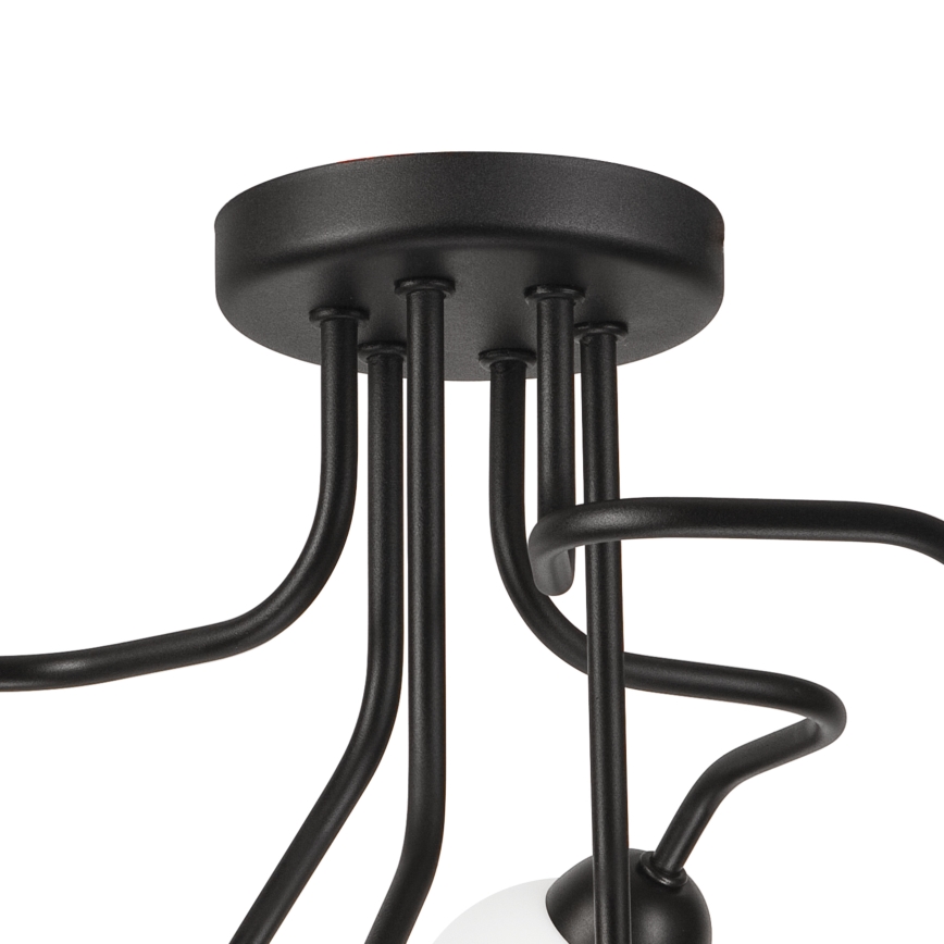 Candelabro integrado HOLLY 6xG9/5W/230V preto