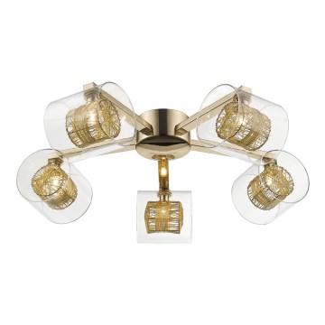 Candelabro integrado KLASS 5xG9/3W/230V dourado